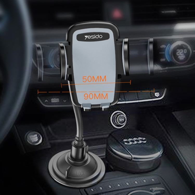 Yesido C112 Universal Car Water Cup Holder Telescopic Hose Phone Holder, C112