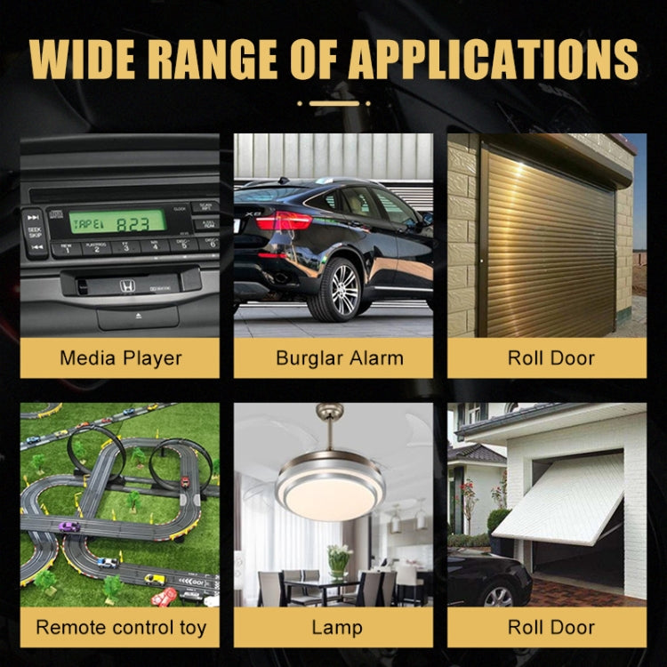 2pcs For Yadea Four-button Anti-theft Alarm Wireless Key Remote Control, 315MHz Copy Code, 433MHz Copy Code