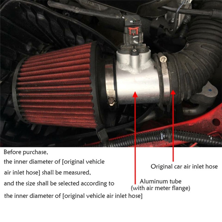 XH-UN602 Car Modified Engine Air Flow Meter Flange Intake Sensor Base for Toyota / Mazda, 63mm, 70mm, 76mm, 83mm
