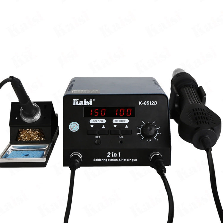 Kaisi 8512D 2 in 1 Smart Digital Display Hot Air Gun Soldering Iron Rework Station, US, EU