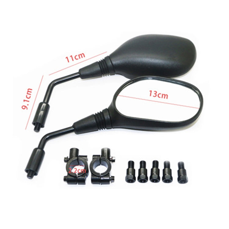 For Motorcycle / Electric Vehicle / UTV / ATV ZF001-176 Universal Rearview Mirror Reversing Mirror Reflective Mirror, ZF001-176