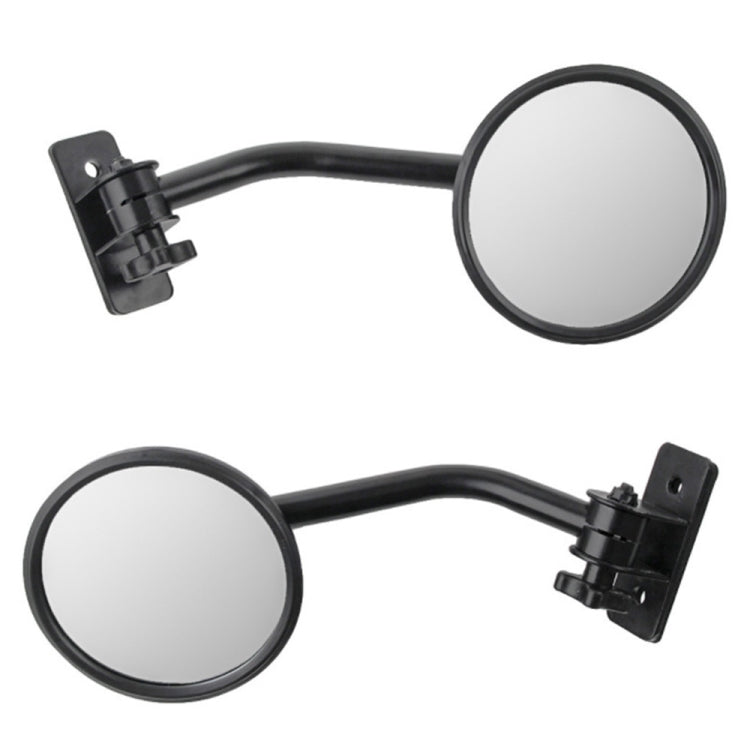 SF-JP-002 1 Pair For Jeep Wrangler Modified A-Pillar Round Shape Rearview Mirror Reversing Mirror, SF-JP-002