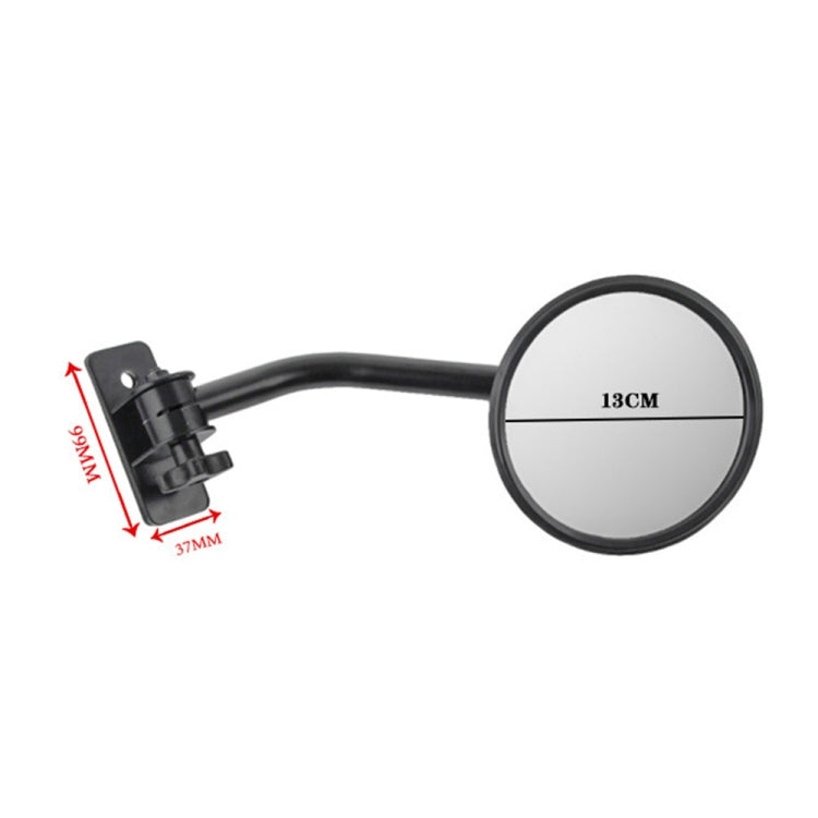 SF-JP-002 1 Pair For Jeep Wrangler Modified A-Pillar Round Shape Rearview Mirror Reversing Mirror, SF-JP-002
