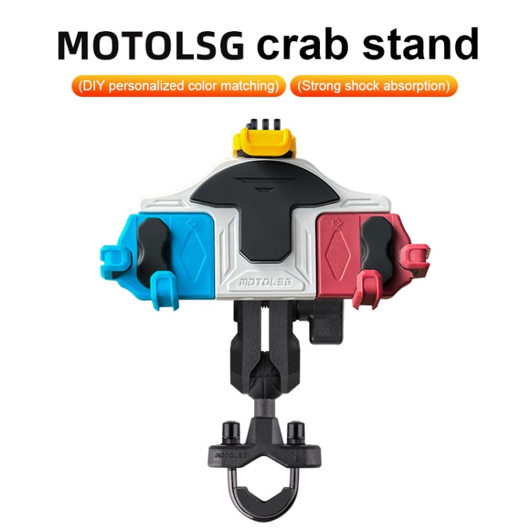 MOTOSLG Crab Motorcycle Phone Clamp Bracket, U-Type Headbar Mount with Anti-theft Lock, U-Type Headbar Mount, O-Type Rear Mirror Mount with Anti-theft Lock, O-Type Rear Mirror Mount, L-Type Rear Mirror Mount with Anti-theft Lock, L-Type Rear Mirror Mou...