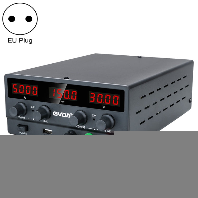 GVDA SPS-H3010 30V-10A Adjustable Voltage Regulator, SPS-H3010 EU Plug, SPS-H3010