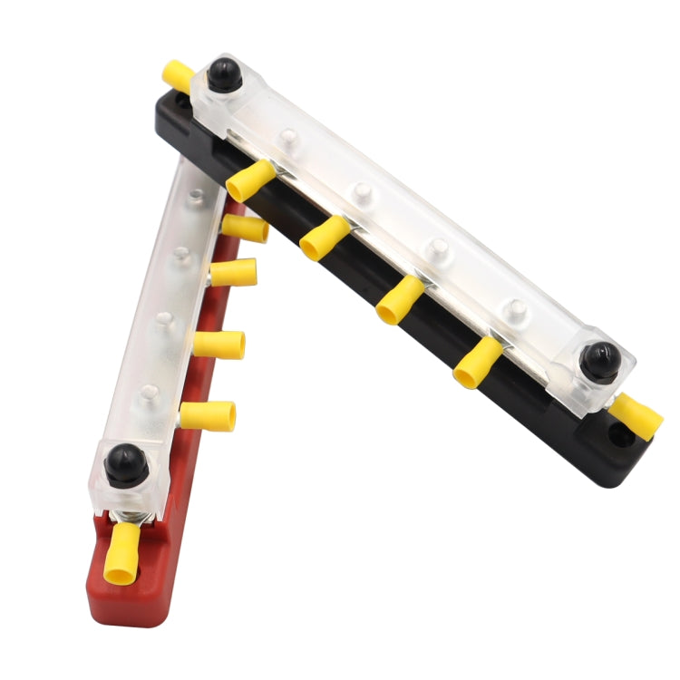 1 Pair RV Yacht 150A High Current Single-row 4-way Busbar with 12pcs Terminals, CP-3125