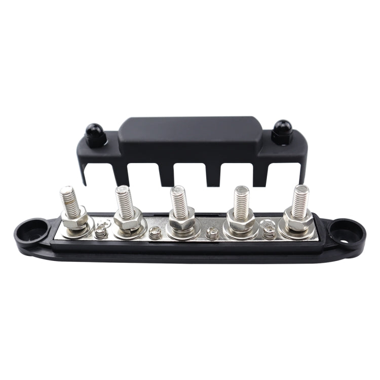 RV Yacht M8 Single Row 5-way Power Distribution Block Busbar with Cover, CP-4122-01, CP-4122-02