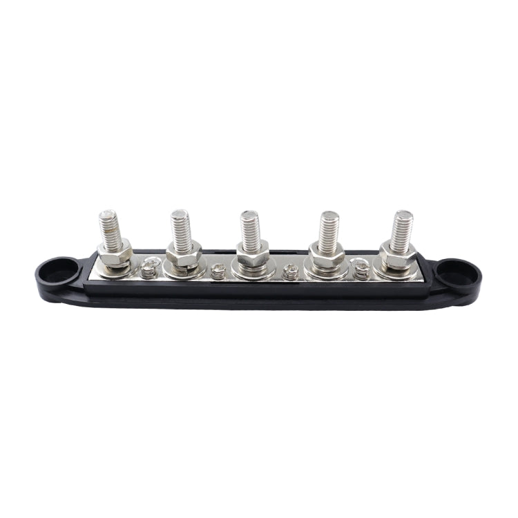 RV Yacht M8 Single Row 5-way Power Distribution Block Busbar with Cover, CP-4122-01, CP-4122-02