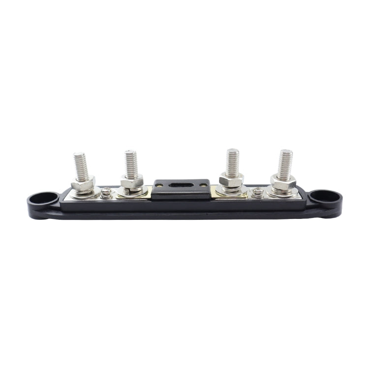 RV Yacht M8 Single Row 4-way Power Distribution Block Busbar with Cover with 300A Fuse, CP-4124-01, CP-4124-02