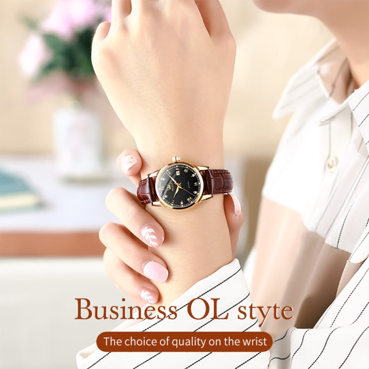 OLEVS 6896 Women Multifunctional Luminous Waterproof Quartz Watch, 6896 Women