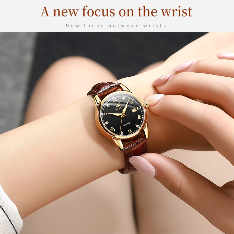 OLEVS 6896 Women Multifunctional Luminous Waterproof Quartz Watch, 6896 Women