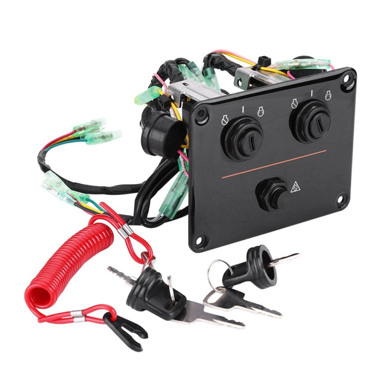 For Yamaha Outboard Vertical Dual Control Panel Ignition Key Switch 6K1-82570-08-00, 6K1-82570-08-00