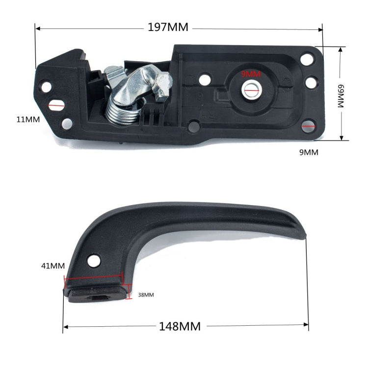 Car Right Side Door Handle Repair Kit 20833606 for Chevrolet, For Chevrolet 20833606
