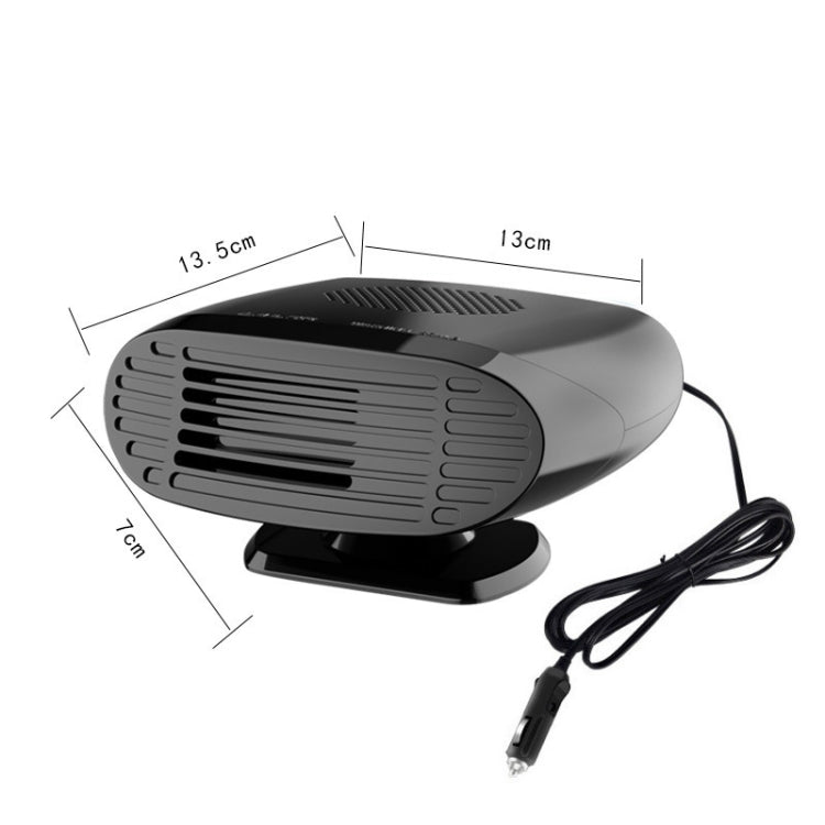 Mini Car Heater Defrosting Snow Defogger, 12V Black, 24V Black