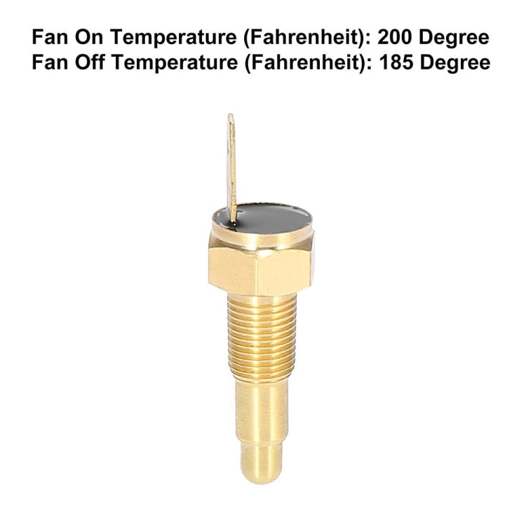 Car Fan Thermostat Temperature Switch Electric Engine Cooling Fan Thermostat Switch, 165-185 Degree, 175-185 Degree