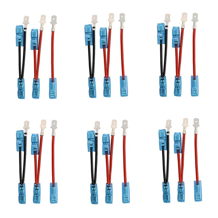 6pcs / Set Car Marine 5 Pin Rocker Switch Jumper Wire kit with Male & Female Terminals