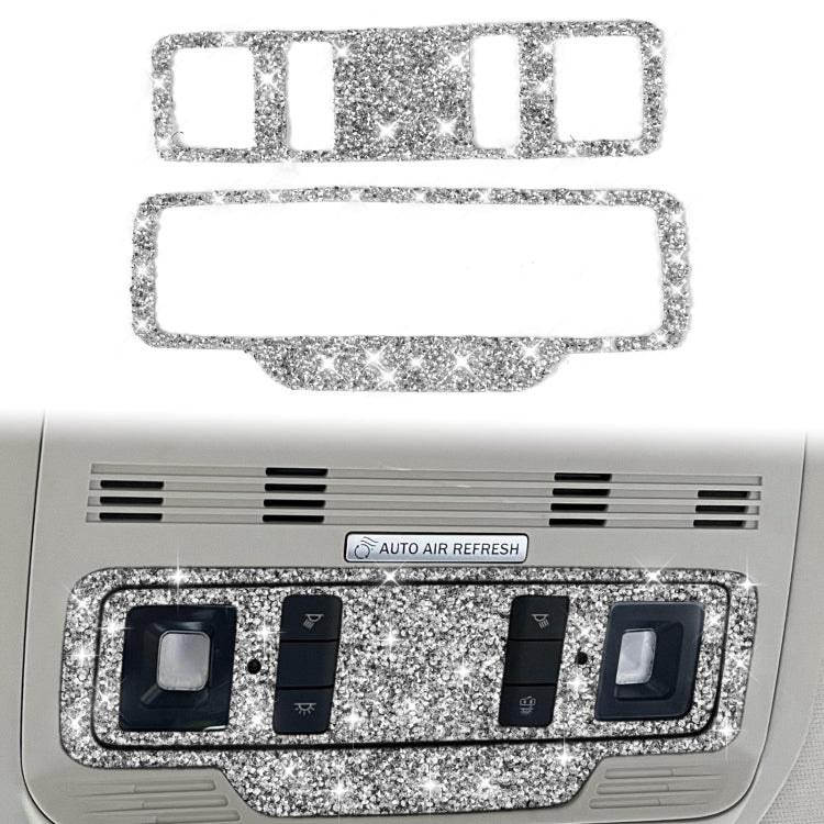 For Ford Mustang Mach E 2021 Car Reading Light Button Diamond Decorative Sticker, Reading Light Button