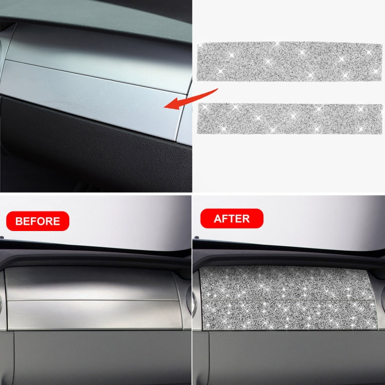 For Ford Mustang 2005-2009 Car Airbag Cover Diamond Decorative Sticker, Left Drive, Airbag Cover