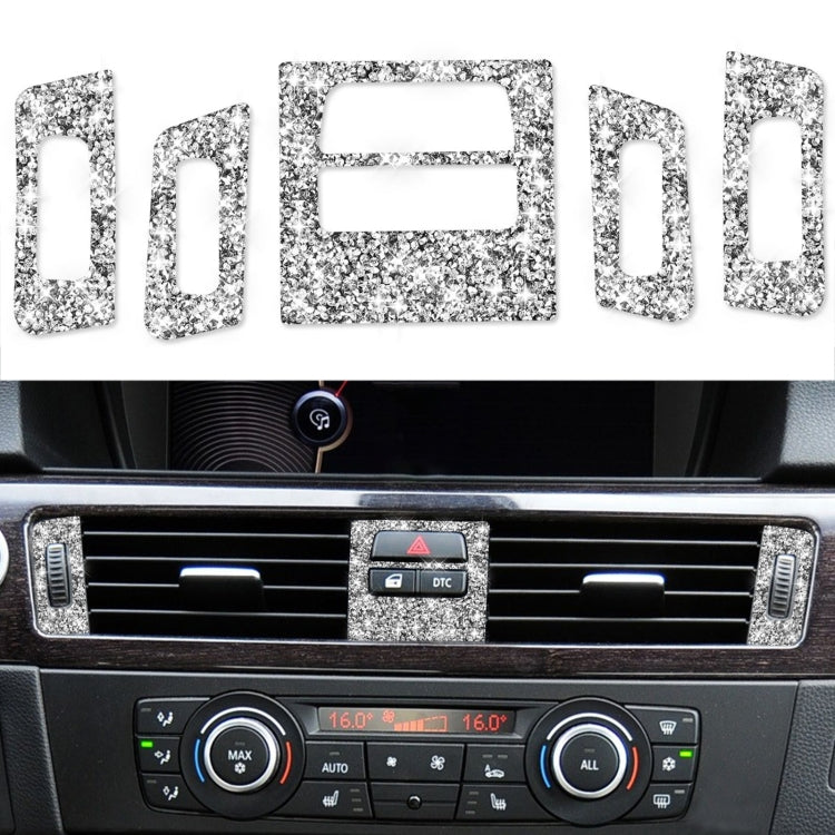 For BMW 3 Series E90 / E92 / E93 2005-2012 Basic Car Air Outlet Diamond Decorative Sticker, Basic Air Outlet