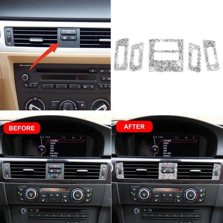 For BMW 3 Series E90 / E92 / E93 2005-2012 Basic Car Air Outlet Diamond Decorative Sticker, Basic Air Outlet
