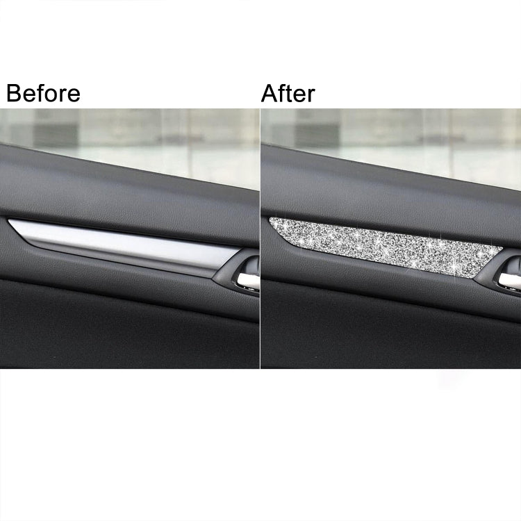 For Mazda CX-5 2017-2018 Car Door Panel Diamond Decorative Sticker,Left and Right Drive Universal, Car Door Panel