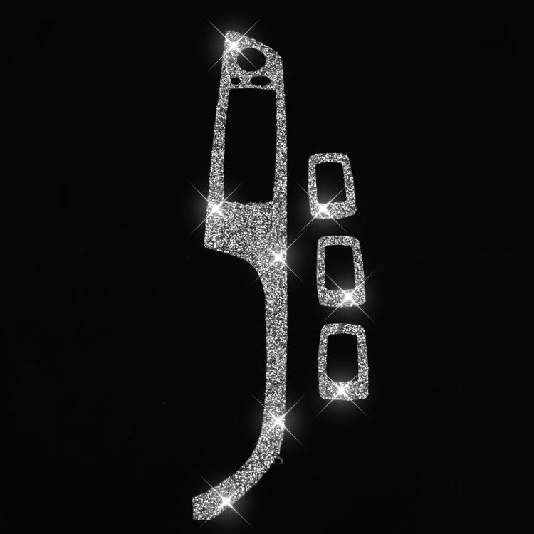 For BMW 3 Series E90 / 320i / 325i 2005-2012 Car Window Lift Panel with Folding Key 35.8cm Diamond Decorative Sticker, Left Drive, Window Lift Panel with Folding Key 35.8cm