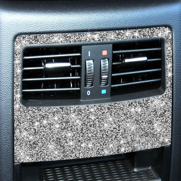 For BMW 3 Series E90 / E92 2005-2012 Car Rear Seat Aircondition A-Type Diamond Decorative Sticker, Rear Seat Aircondition A-Type