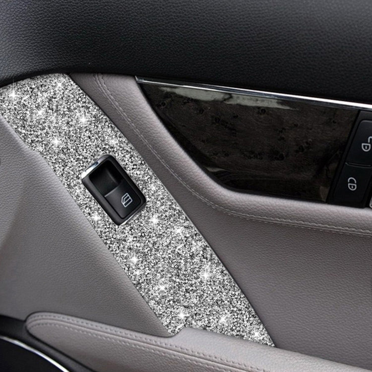 For Mercedes-Benz C-class W204 2007-2013 Car Window Lift Diamond Decorative Sticker, Left Drive, Window Lift