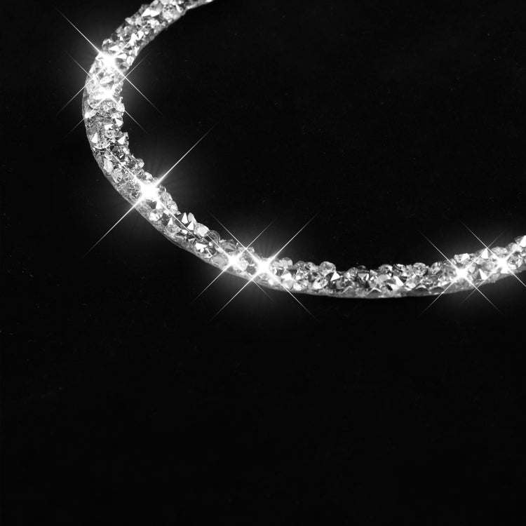 Car Horn Circle Diamond Decoration Sticker, Left and Right Drive, Horn Circle