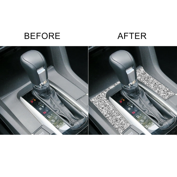 For Honda Civic 2016-2019 Car Gear Panel Diamond Decorative Sticker, Left and Right Drive, Gear Panel