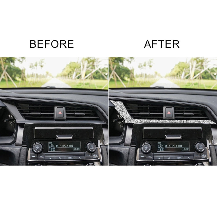 For Honda Civic 2016-2019 Car Central Control Air Outlets Below Diamond Decorative Sticker, Left-hand Drive, Central Control Air Outlets Below, Left-hand Drive
