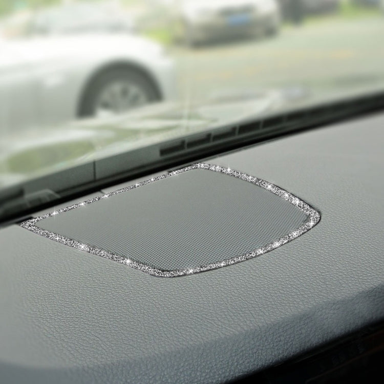 For BMW F10 2011-2017 Car Big Speaker Frame Diamond Decorative Sticker, Left and Right Drive, For BMW F10 2011-2017 Big Speaker Frame