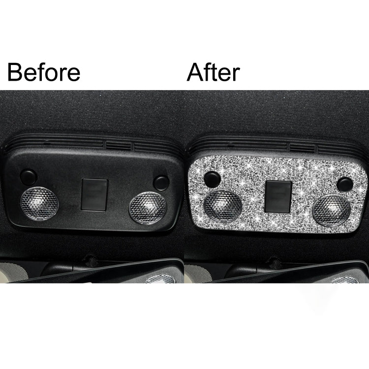 Car Reading Light Diamond Decoration Sticker, Left and Right Drive, Reading Light