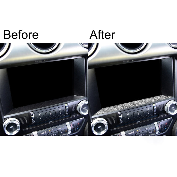 Car Multimedia Lower Frame Diamond Decoration Sticker, Left and Right Drive, Multimedia Lower Frame