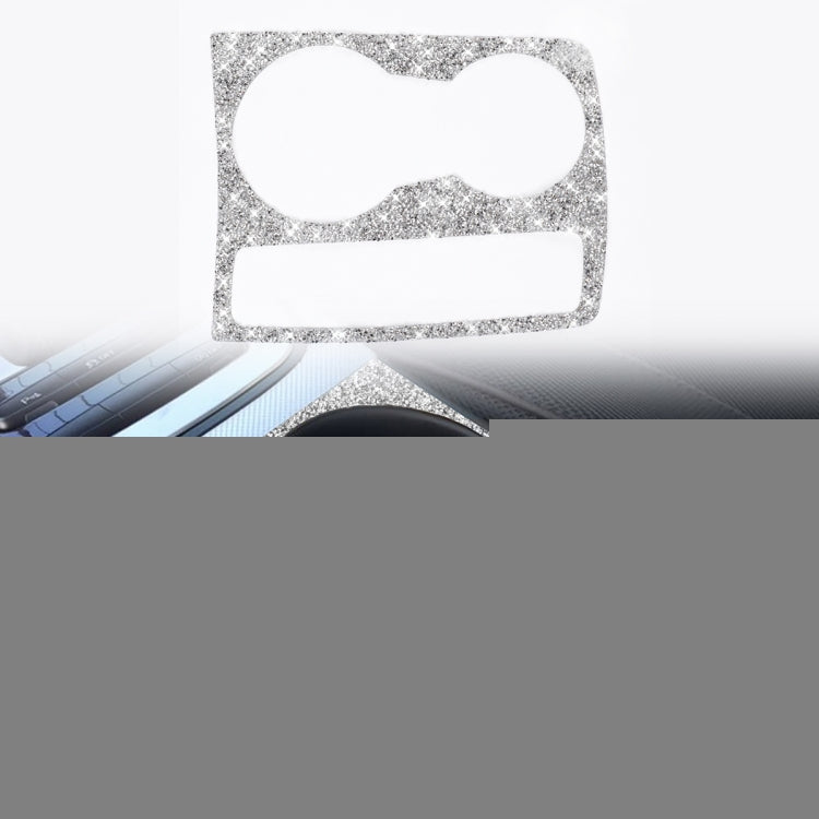 Car Water Cup Holder Diamond Decoration Sticker, Left and Right Drive, Water Cup Holder