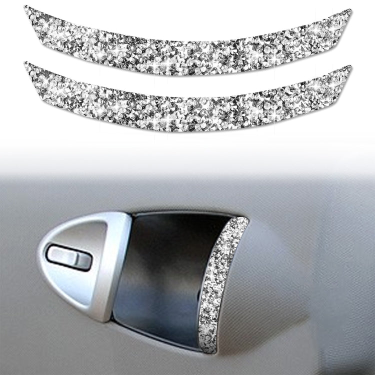 For Nissan 350Z 2003-2009 2pcs Car Air Outlet Diamond Decorative Sticker,Left and Right Drive Universal, Car Air Outlet