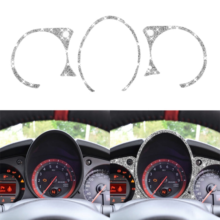 Car Speed Dashboard Diamond Decoration Sticker, Left and Right Drive, Speed Dashboard