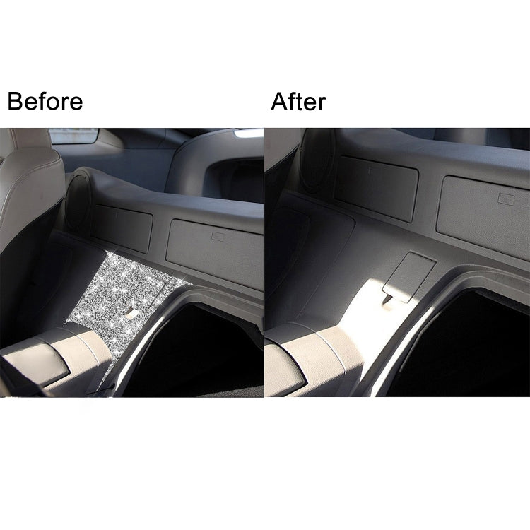 For Nissan 350Z 2003-2009 2pcs Car Rear Of Center Console Diamond Decorative Sticker, Right Drive, Car Rear Of Center Console, Right Drive