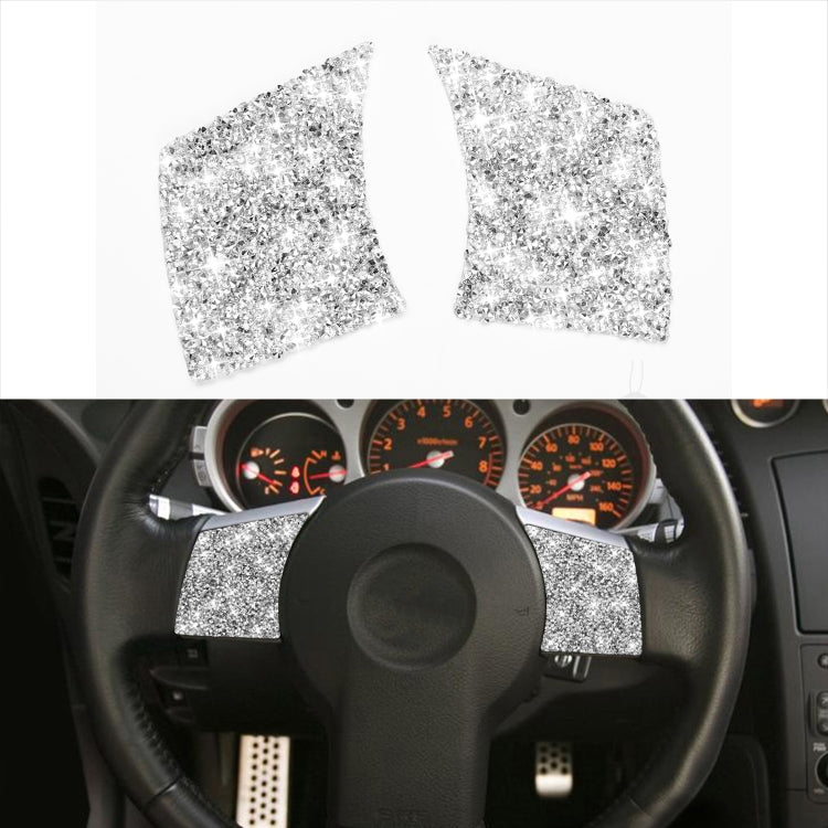 For Nissan 350Z 2006-2009 Car Steering Wheel Diamond Sticker,Left and Right Drive Universal, Car Steering Wheel