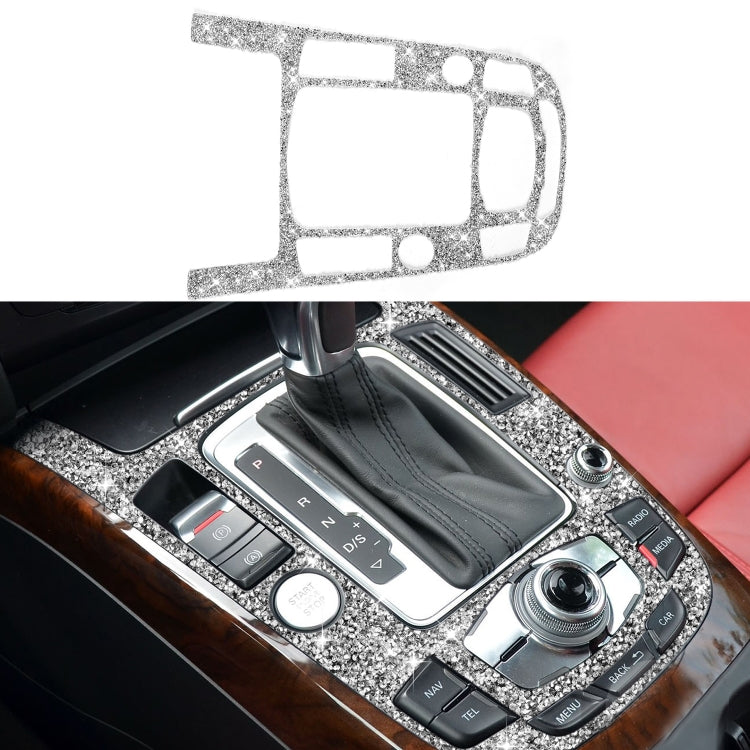 Car Gear Panel Type C Diamond Decoration Sticker, Left and Right Drive, Gear Panel Type C