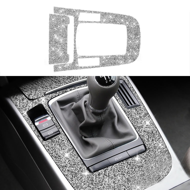 2pcs Car Gear Panel Type E Diamond Decoration Sticker, Left and Right Drive, 2pcs Gear Panel Type E