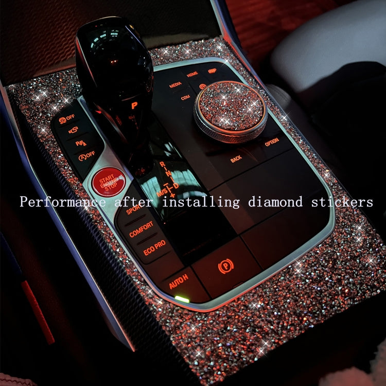 For Tesla Model 3 Car Rear Door Sill Strip Diamond Sticker,Left and Right Drive Universal, Car Rear Door Sill Strip