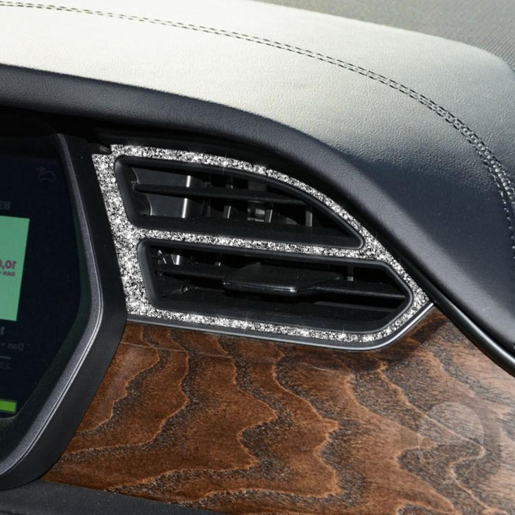 For Tesla Model X Car Central Control Instrument Air Outlet Diamond Sticker, Right Drive, Car Central Control Instrument Air Outlet, Right Drive