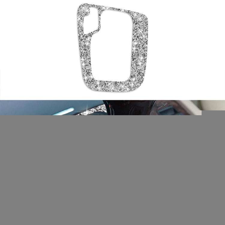 Car Gear Panel Frame Diamond Decoration Sticker, Left Drive, Gear Panel Frame