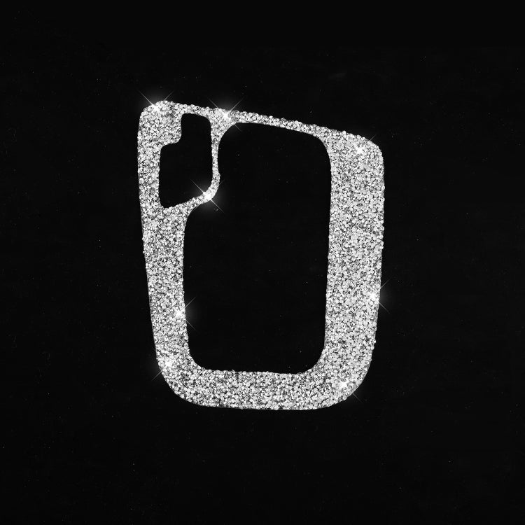 Car Gear Panel Frame Diamond Decoration Sticker, Left Drive, Gear Panel Frame