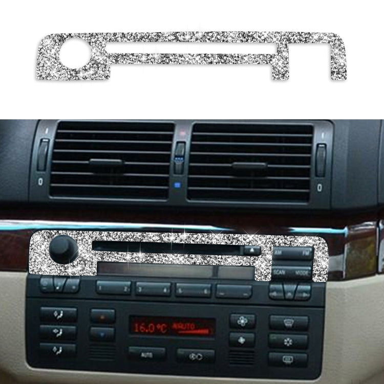 Car Center Control Panel Upper Diamond Decoration Sticker, Left and Right Drive, Center Control Panel Upper