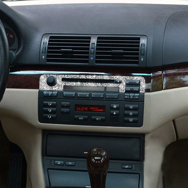 Car Center Control Panel Upper Diamond Decoration Sticker, Left and Right Drive, Center Control Panel Upper