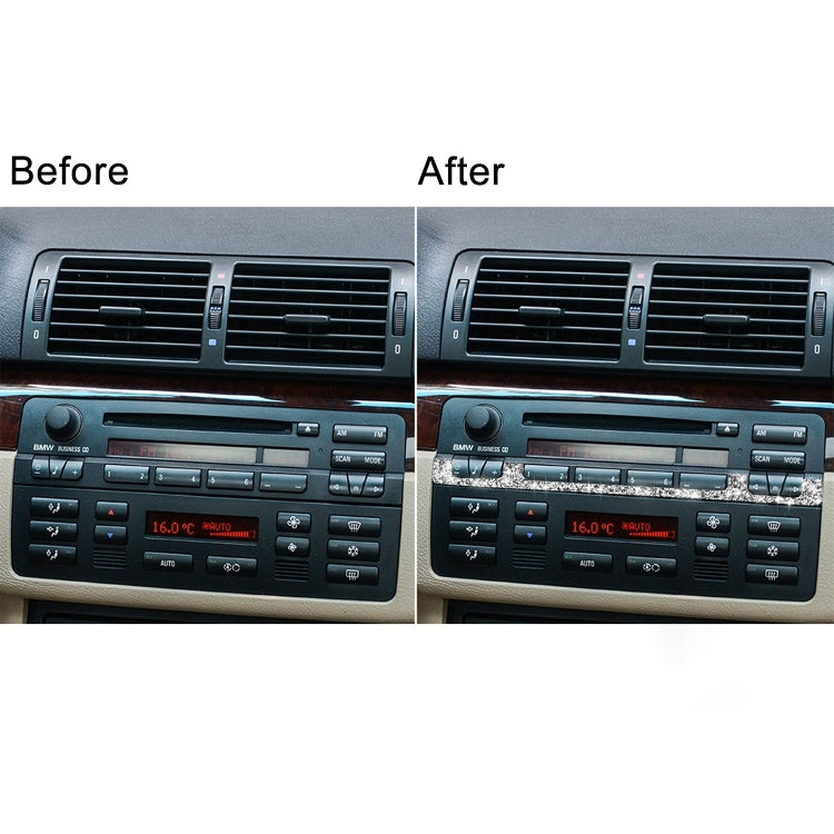 Car Center Control Panel Middle Diamond Decoration Sticker, Left and Right Drive, Center Control Panel Middle