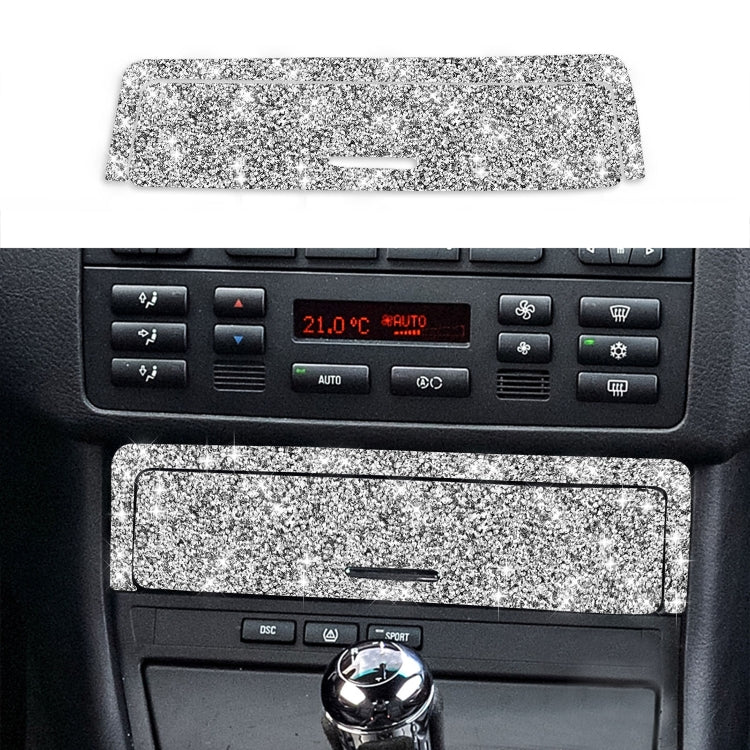 Car Gear Button Frame Diamond Decoration Sticker, Left Drive, Gear Button Frame