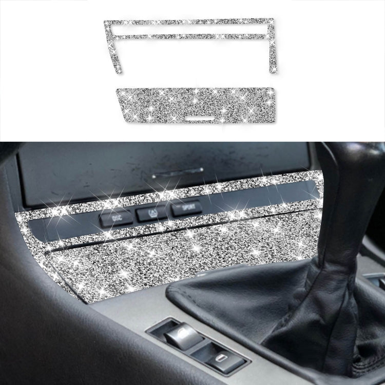 For BMW Series 3 E46 1998-2005 Car Cigarette Lighter Frame Diamond Decoration Sticker, Cigarette Lighter Frame Right Drive, Cigarette Lighter Frame Left Drive